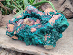 Natural Dioptase Specimen with Pseudomorph Malachite x 1 From Likasi, Congo - Toprock Gemstones and Minerals 