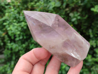 Polished Chevron Amethyst Point-Prism x 4 from Madagascar - Toprock Gemstones and Minerals 