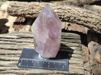 Polished Chevron Amethyst Point-Prism x 4 from Madagascar - Toprock Gemstones and Minerals 