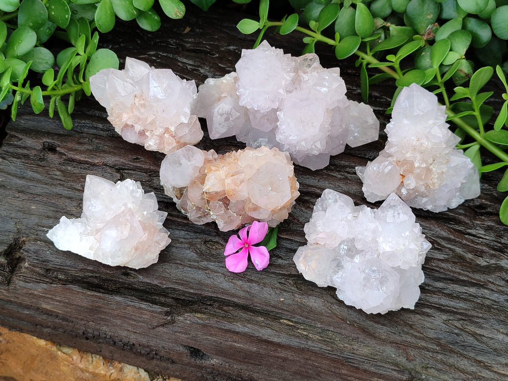 Natural Spirit Quartz Clusters x 6 From Boekenhouthoek, South Africa - Toprock Gemstones and Minerals 