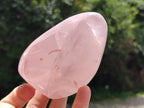 Polished Rose Quartz Standing Free Forms x 4 From Ambatondrazaka, Madagascar - Toprock Gemstones and Minerals 