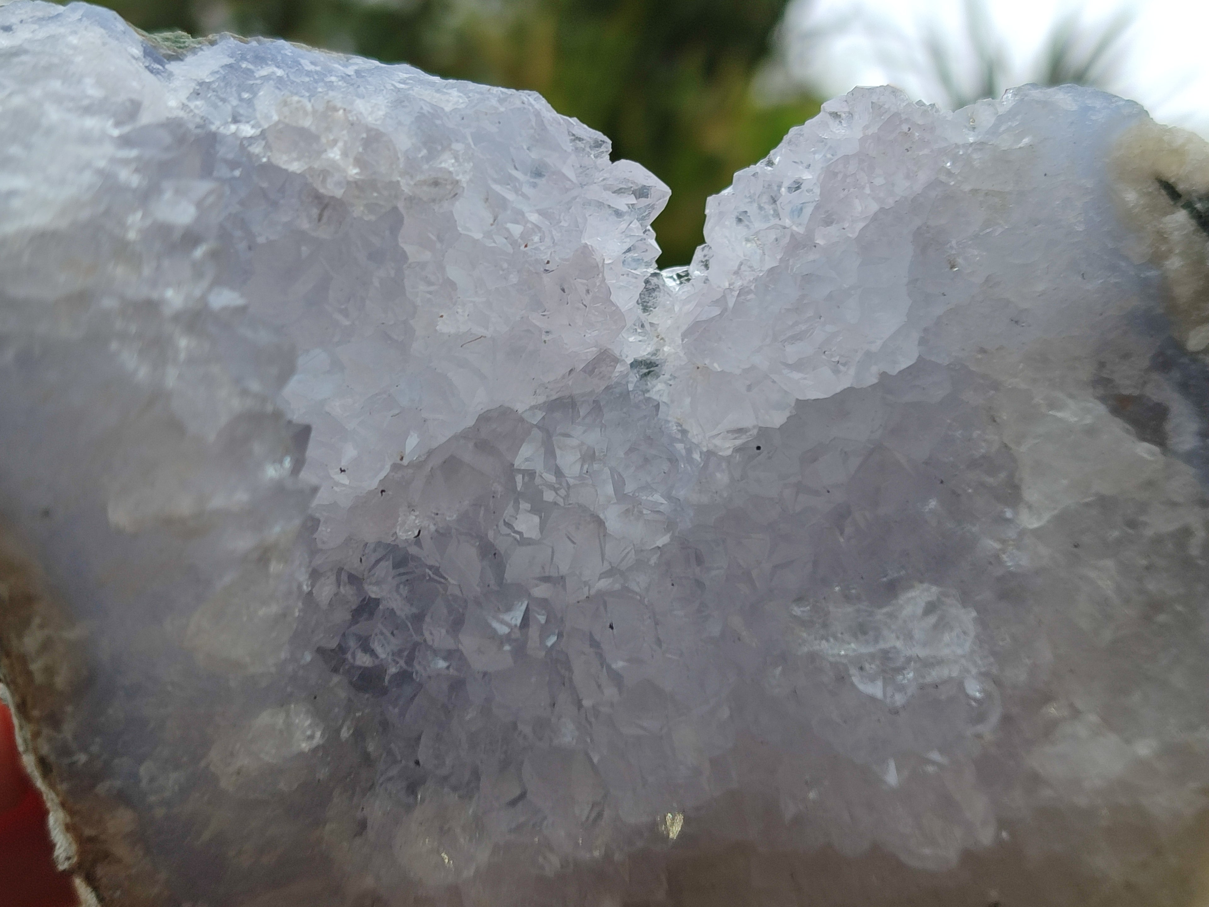 Natural Blue Lace Agate Geode Specimens x 6 From Malawi - Toprock Gemstones and Minerals 