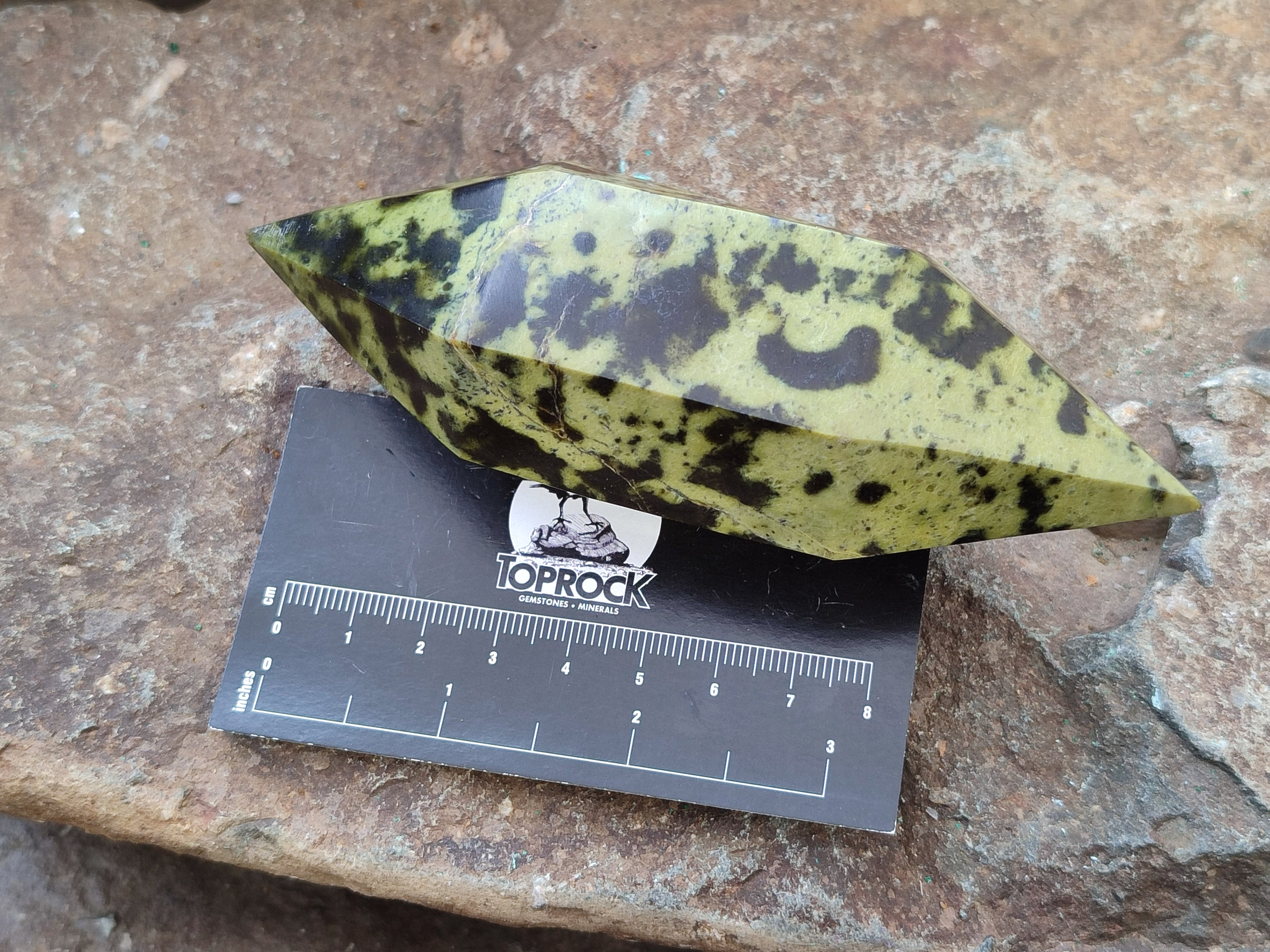 Polished Double Terminated Leopard Stone Points x 3 From Zimbabwe - Toprock Gemstones and Minerals 
