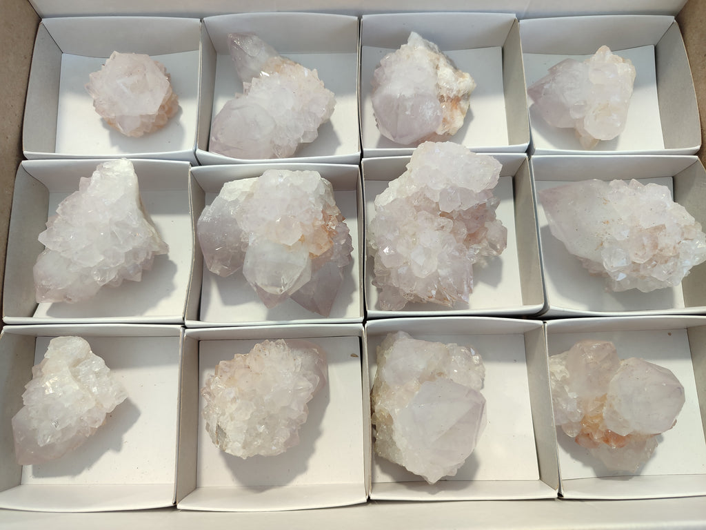 Natural Amethyst Cactus Spirit Quartz Clusters x 12 From Boekenhouthoek, South Africa - Toprock Gemstones and Minerals 