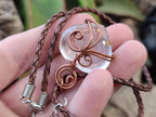 Polished Mixed Copper Wire Wrapped Pendants x 6 From Southern Africa - Toprock Gemstones and Minerals 