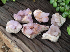 Natural Amethyst Spirit Quartz Clusters x 6 From Boekenhouthoek, South Africa - Toprock Gemstones and Minerals 