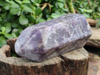 Polished Lepidolite with Pink Rubellite Points x 2 From Ambatondrazaka, Madagascar - Toprock Gemstones and Minerals 