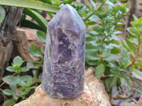 Polished Lepidolite with Pink Rubellite Points x 2 From Ambatondrazaka, Madagascar - Toprock Gemstones and Minerals 