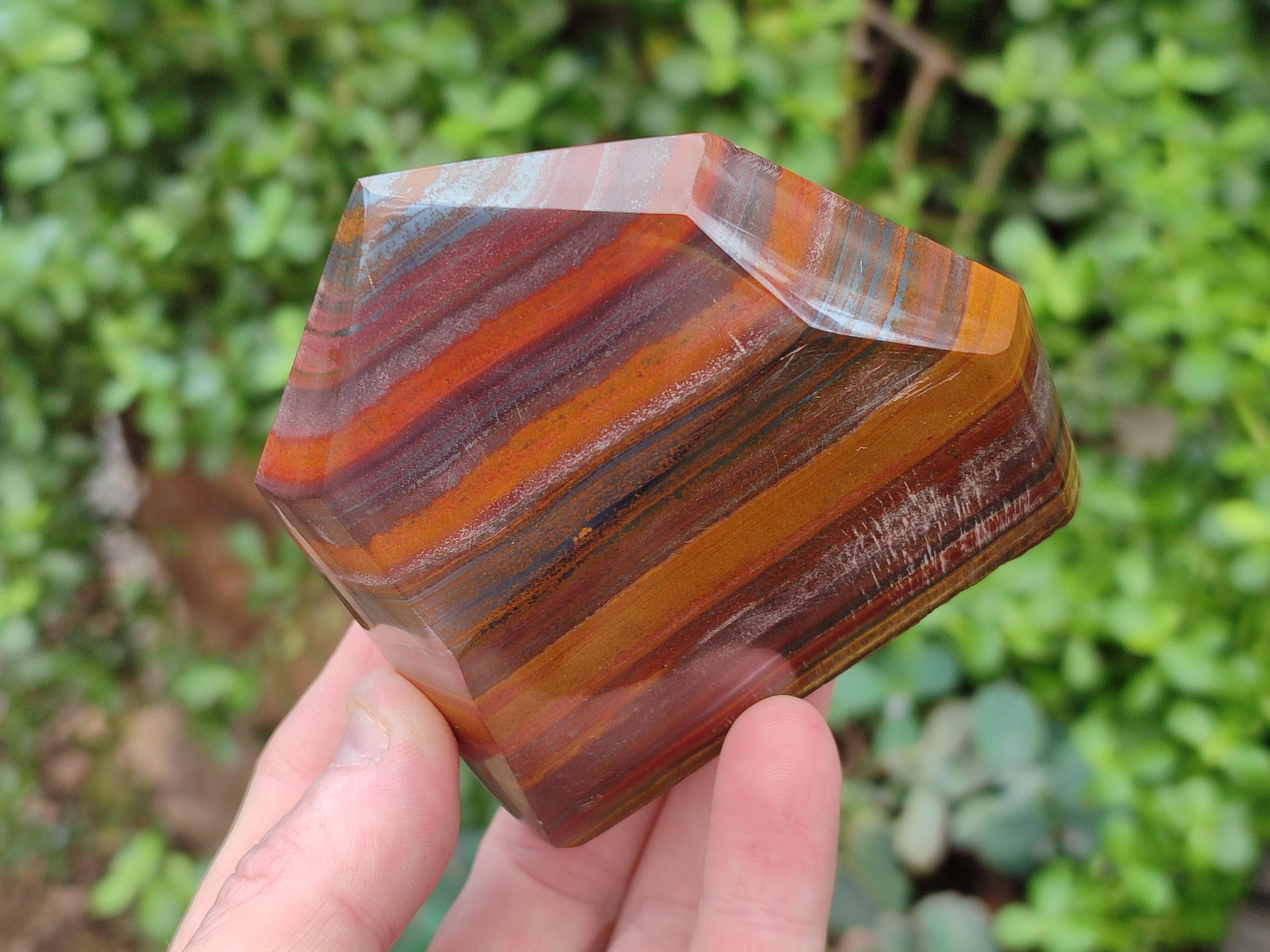 Polished Banded Tiger Iron Jasper Points x 4 From South Africa - Toprock Gemstones and Minerals 