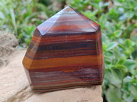 Polished Banded Tiger Iron Jasper Points x 4 From South Africa - Toprock Gemstones and Minerals 
