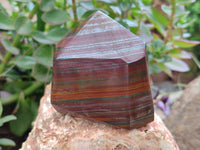 Polished Banded Tiger Iron Jasper Points x 4 From South Africa - Toprock Gemstones and Minerals 