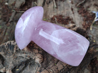 Polished Rose Quartz Mushrooms x 3 From Madagascar - Toprock Gemstones and Minerals 