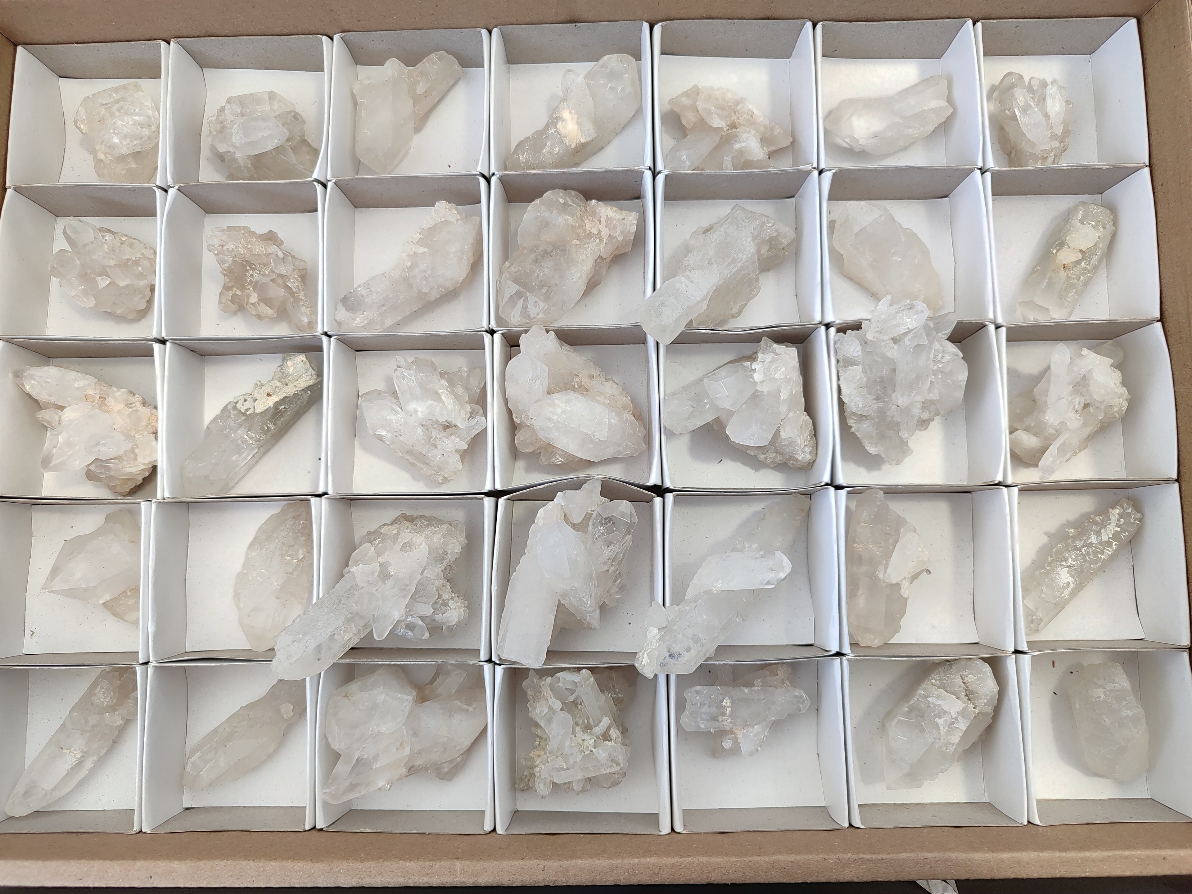 Natural Quartz Clusters x 35 From Mpika, Zambia - Toprock Gemstones and Minerals 