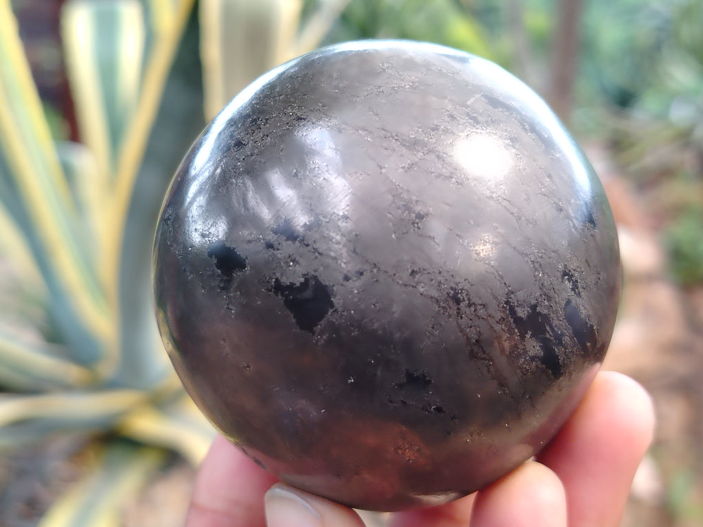 Polished Pharaoh Stone Black Basalt Spheres x 3 From Zimbabwe - Toprock Gemstones and Minerals 