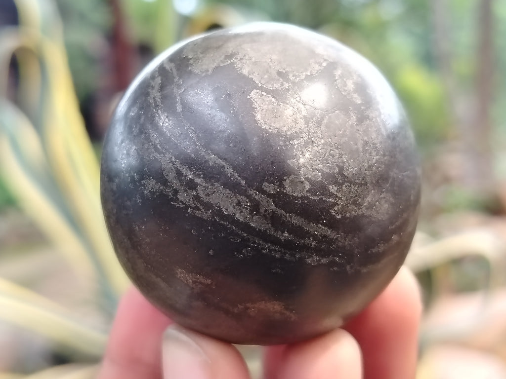 Polished Pharaoh Stone Black Basalt Spheres x 3 From Zimbabwe - Toprock Gemstones and Minerals 