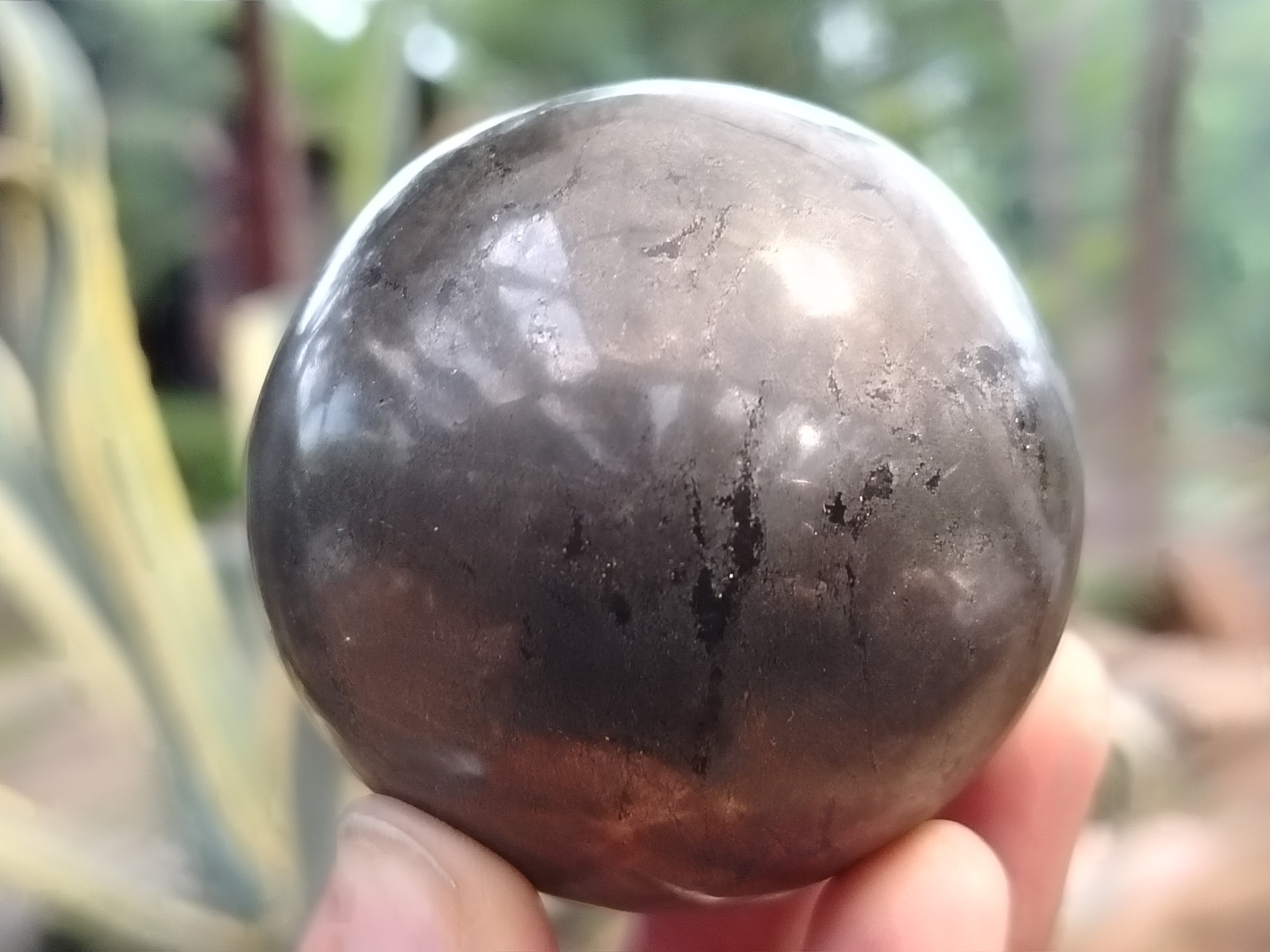 Polished Pharaoh Stone Black Basalt Spheres x 3 From Zimbabwe - Toprock Gemstones and Minerals 