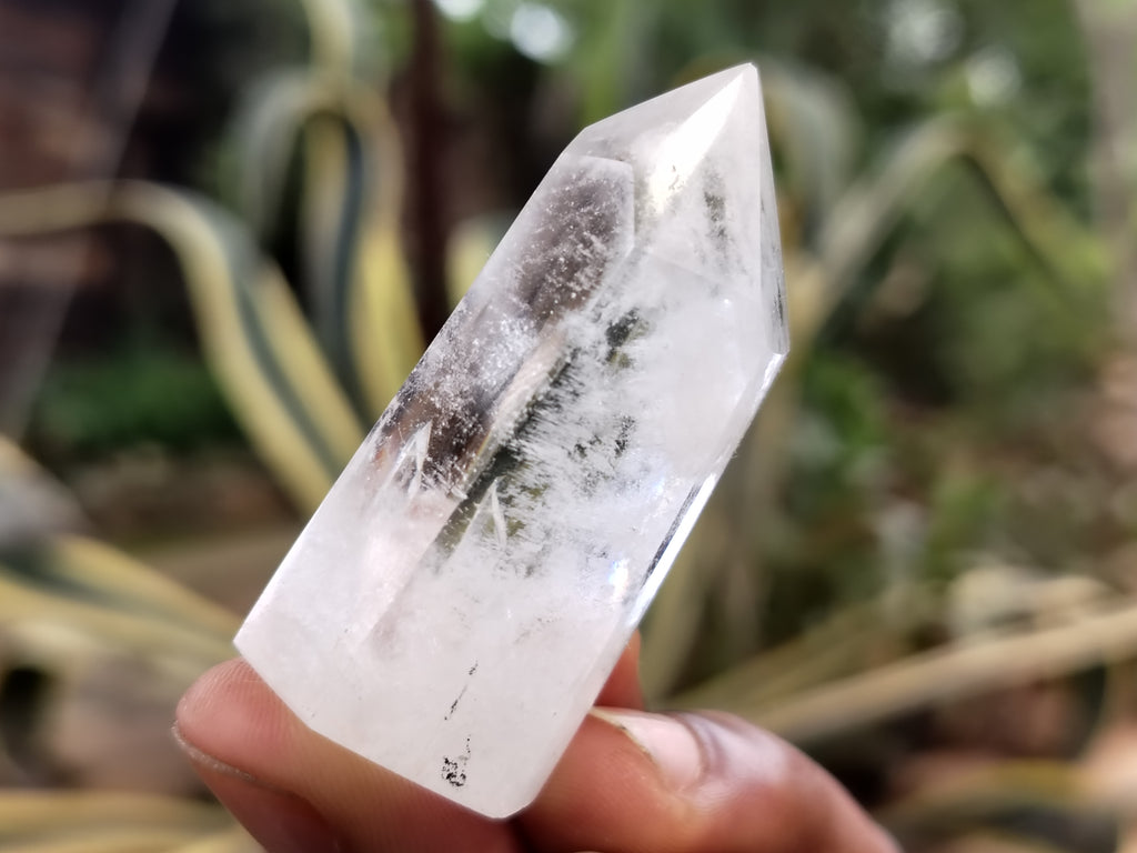 Polished Clear Quartz Phantom Crystals x 20 From Madagascar - Toprock Gemstones and Minerals 