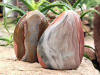 Polished Polychrome Jasper Standing Free Forms x 6 From Mahajanga, Madagascar - Toprock Gemstones and Minerals 