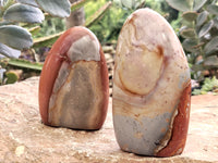 Polished Polychrome Jasper Standing Free Forms x 6 From Mahajanga, Madagascar - Toprock Gemstones and Minerals 