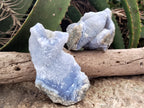 Natural Blue Lace Agate Geode Specimens x 6 From Malawi - Toprock Gemstones and Minerals 
