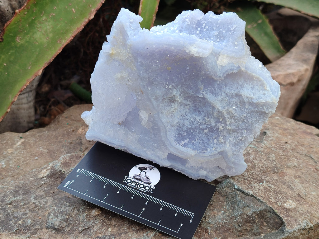 Natural Etched Blue Chalcedony Specimens x 6 From Nsanje, Malawi - Toprock Gemstones and Minerals 