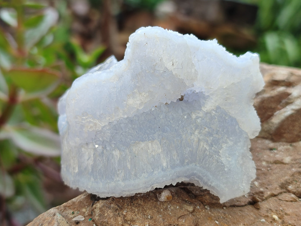 Natural Etched Blue Chalcedony Specimens x 6 From Nsanje, Malawi - Toprock Gemstones and Minerals 