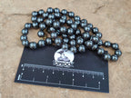 Polished Silver Hematite Ball Shaped Beaded Necklace - Sold Per Item - From China - Toprock Gemstones and Minerals 
