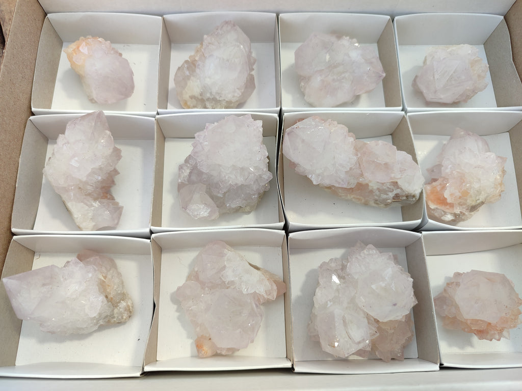 Natural Cactus Spirit Quartz Clusters x 12 From Boekenhouthoek, South Africa - Toprock Gemstones and Minerals 