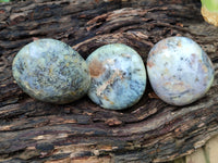 Polished Dendritic Opal Palm Stones x 6 From Moralambo, Madagascar - Toprock Gemstones and Minerals 