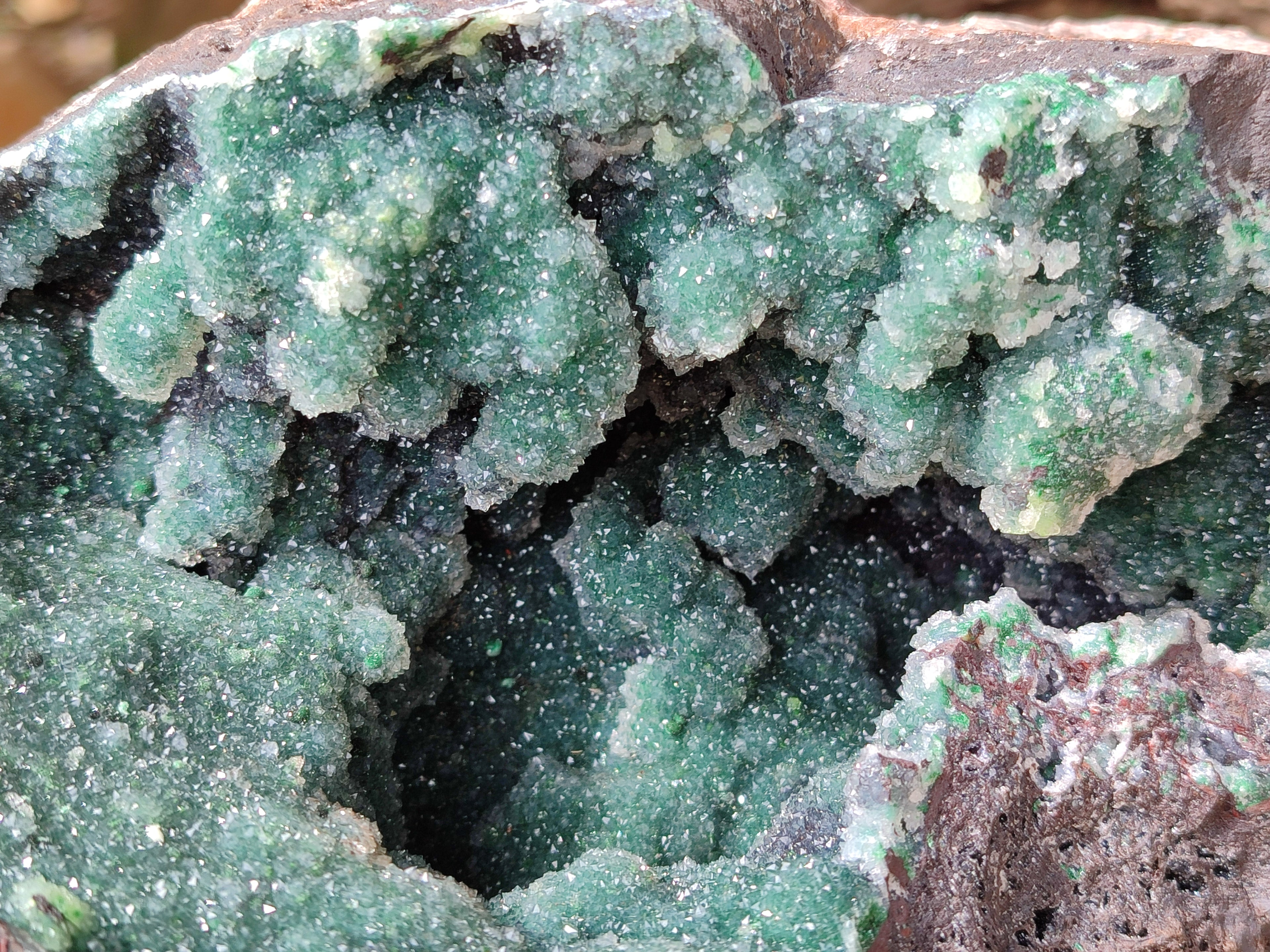 Natural Ball Malachite On Dolomite Matrix Specimen x 1 From Kambove, Congo - Toprock Gemstones and Minerals 