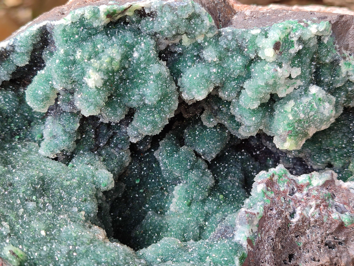 Natural Ball Malachite On Dolomite Matrix Specimen x 1 From Kambove, Congo - Toprock Gemstones and Minerals 