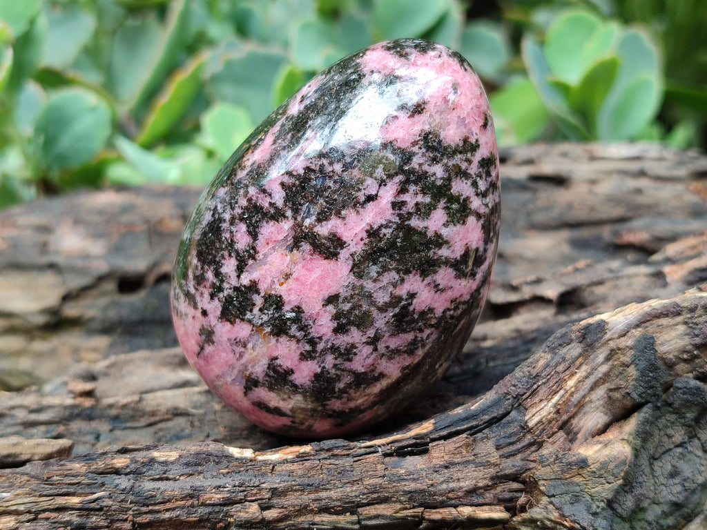 Polished Rhodonite Eggs x 4 From Madagascar - Toprock Gemstones and Minerals 