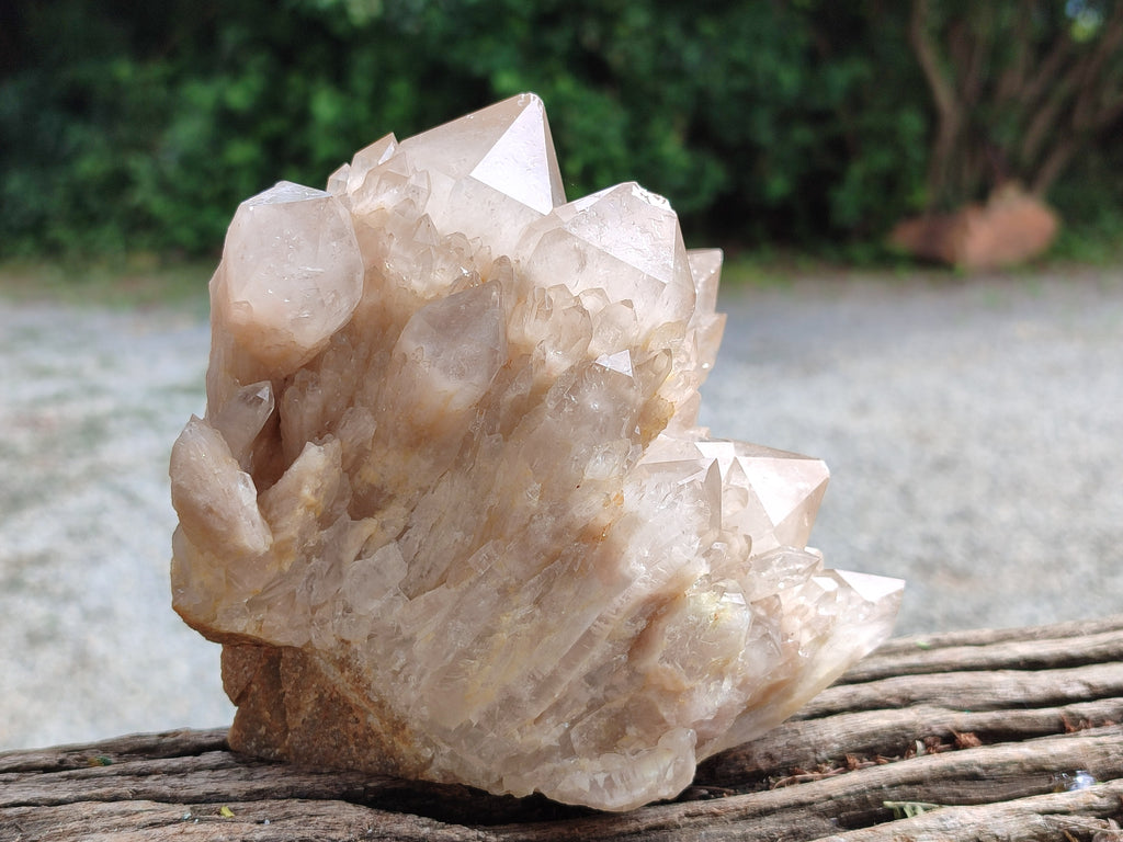 Natural Smokey Phantom Quartz Cluster x 1 From Luena, Congo - Toprock Gemstones and Minerals 