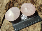 Polished Rose Quartz Palm Stones x 12 From Madagascar - Toprock Gemstones and Minerals 