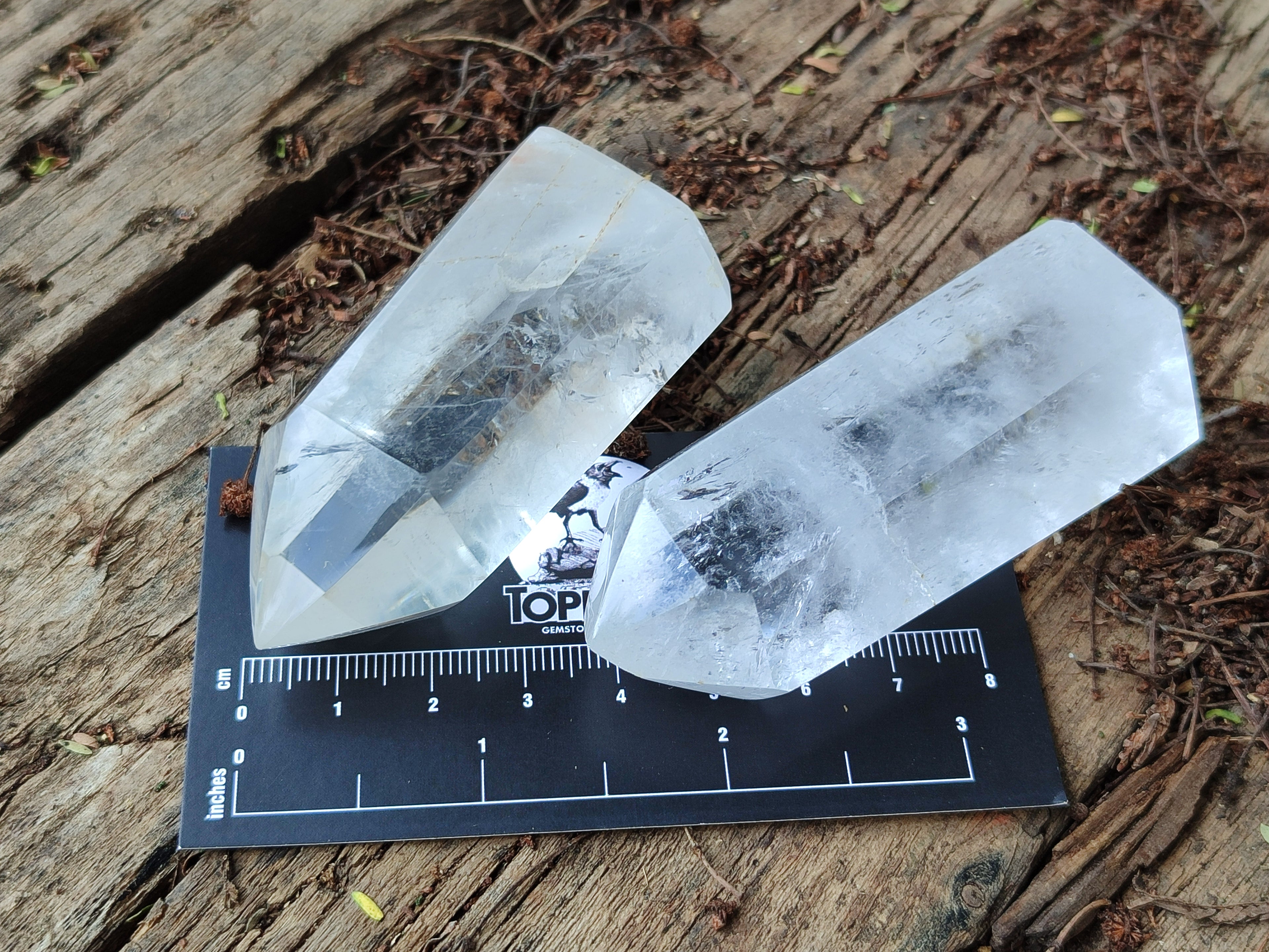 Polished Clear Quartz Points x 12 From Madagascar - Toprock Gemstones and Minerals 