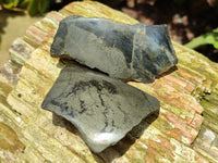 Polished On One Side Pharaoh Stone x 12 From Zimbabwe - Toprock Gemstones and Minerals 