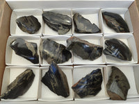 Polished On One Side Pharaoh Stone x 12 From Zimbabwe - Toprock Gemstones and Minerals 