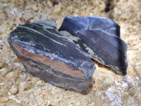 Polished On One Side Pharaoh Stone x 12 From Zimbabwe - Toprock Gemstones and Minerals 