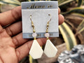 Polished White Onyx and Rose Quartz Earrings - Sold Per Pair - From China - Toprock Gemstones and Minerals 