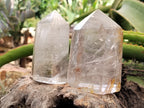 Polished Clear Quartz Crystals x 3 From Madagascar - Toprock Gemstones and Minerals 