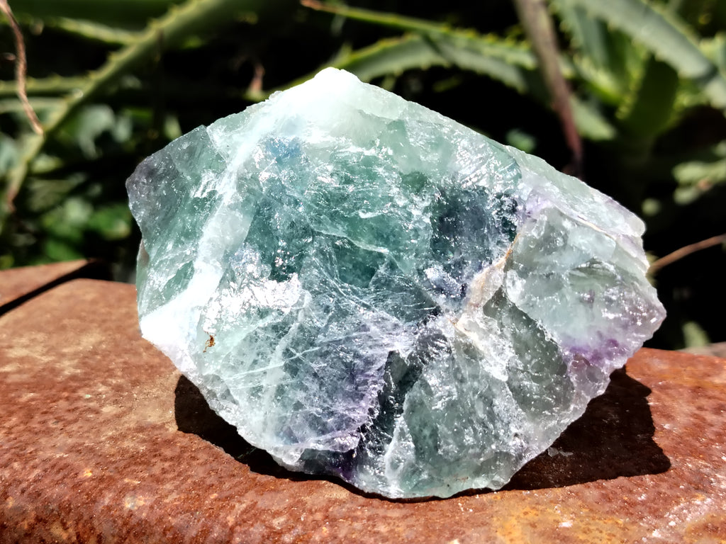 Natural Watermelon Fluorite Cobbed Specimens x 6 From Uis, Namibia - Toprock Gemstones and Minerals 
