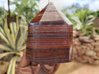 Polished Banded Tiger Iron Jasper Points x 4 From South Africa - Toprock Gemstones and Minerals 