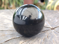 Polished Black Basalt Spheres x 12 From Madagascar - Toprock Gemstones and Minerals 