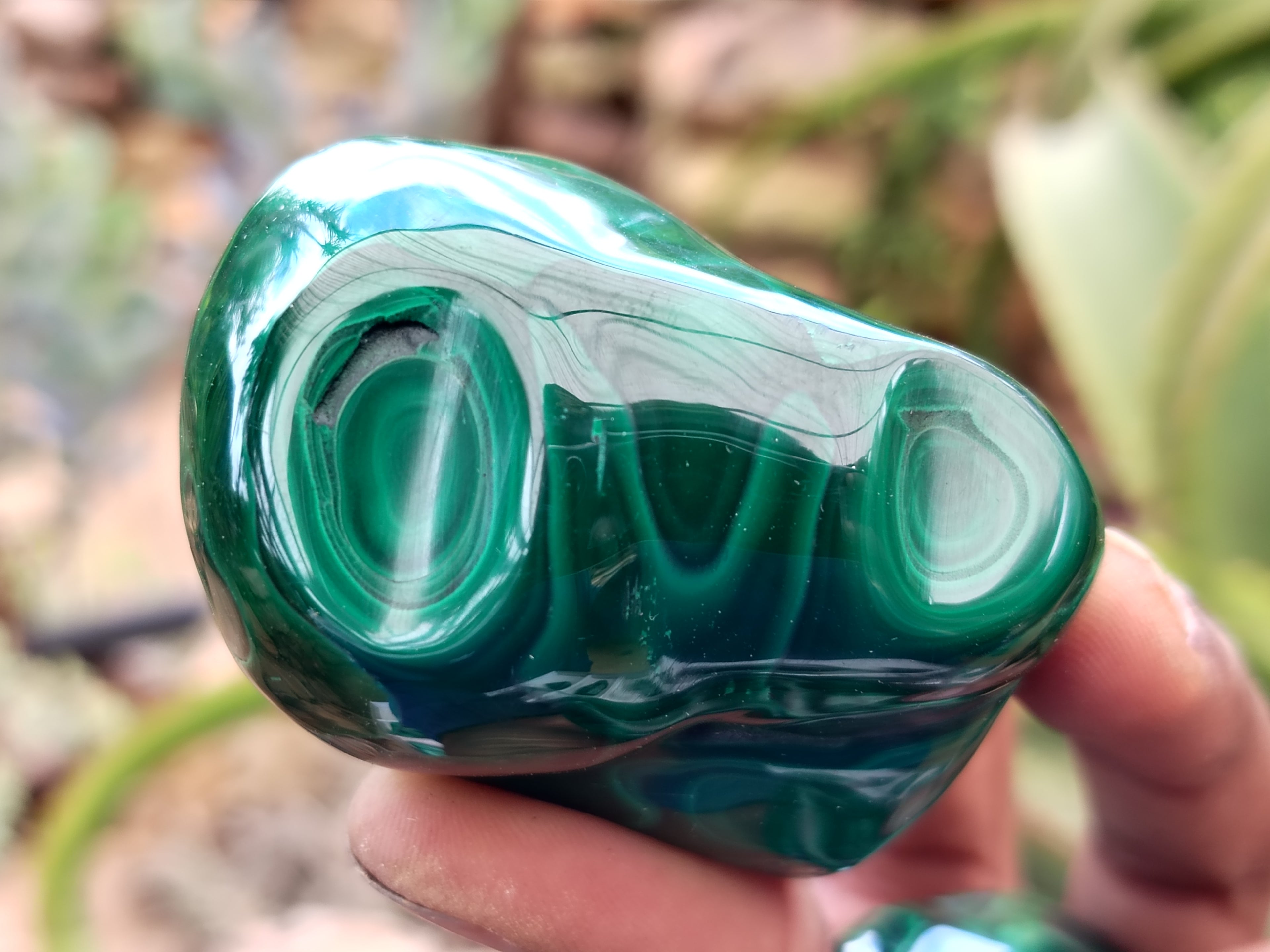 Polished Flower Banded Malachite Free Forms x 13 From Congo - Toprock Gemstones and Minerals 