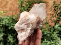 Natural Smokey Phantom Quartz Clusters x 6 From Luena, Congo - Toprock Gemstones and Minerals 