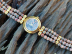 Hand Made Snakeskin Rhyolite Jasper Vintage Lafon Wristwatch - sold per item - From Australia - Toprock Gemstones and Minerals 