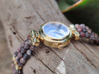 Hand Made Snakeskin Rhyolite Jasper Vintage Lafon Wristwatch - sold per item - From Australia - Toprock Gemstones and Minerals 