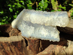 Natural Etched Blue Chalcedony Specimens x 2 From Nsanje, Malawi - Toprock Gemstones and Minerals 