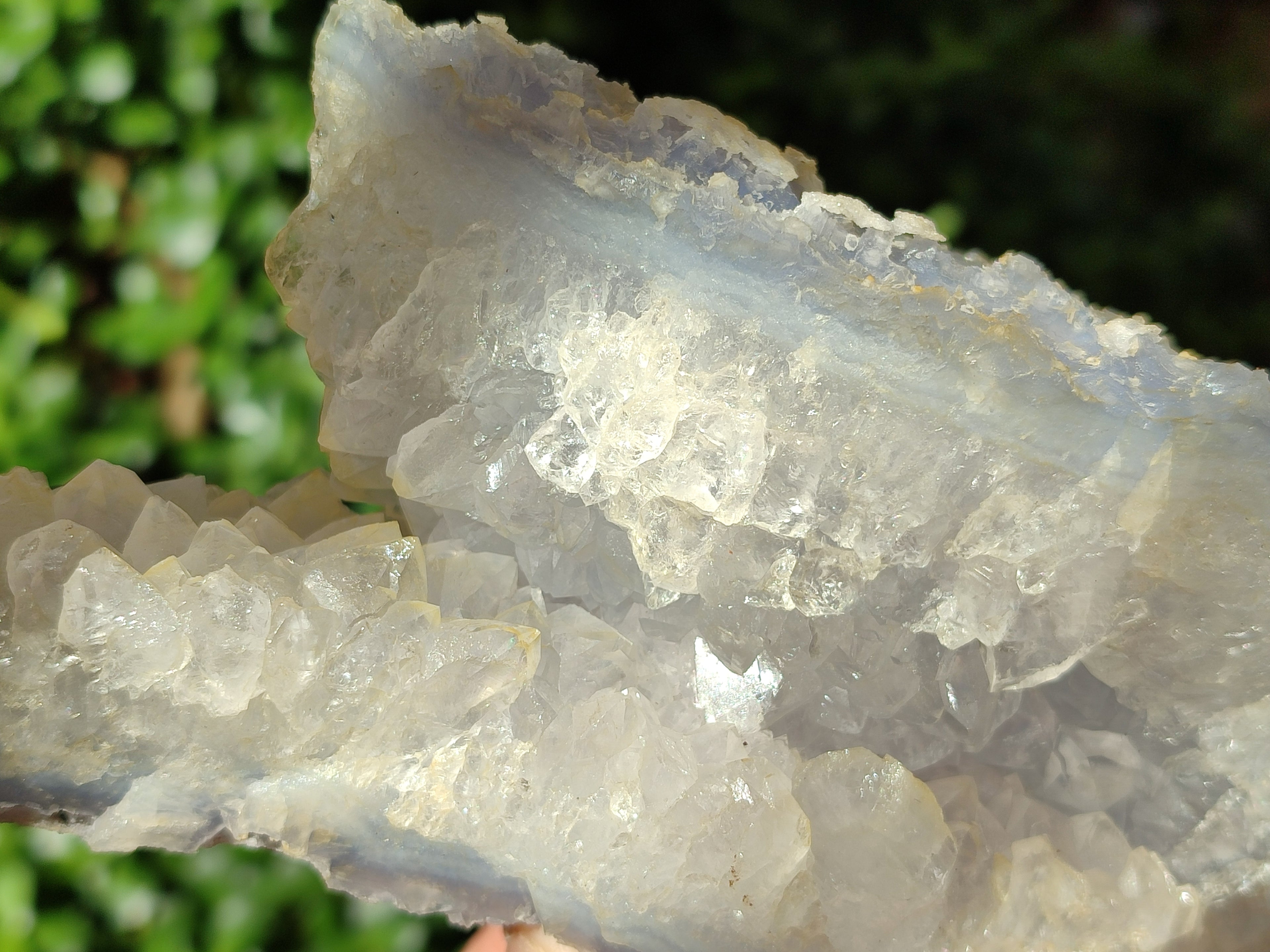 Natural Etched Blue Chalcedony Specimens x 2 From Nsanje, Malawi - Toprock Gemstones and Minerals 