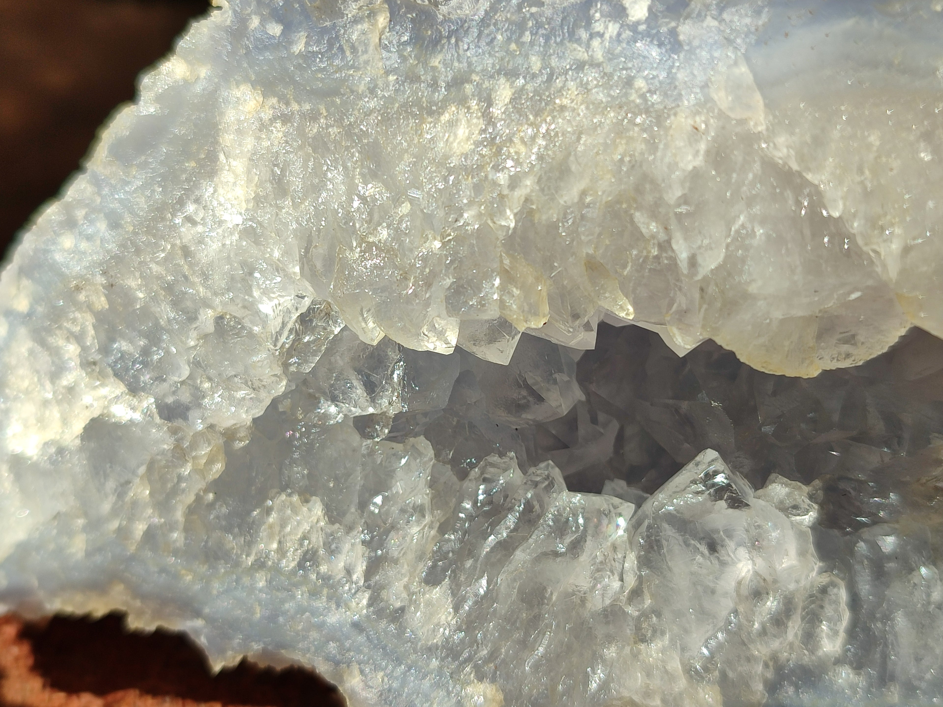 Natural Etched Blue Chalcedony Specimens x 2 From Nsanje, Malawi - Toprock Gemstones and Minerals 